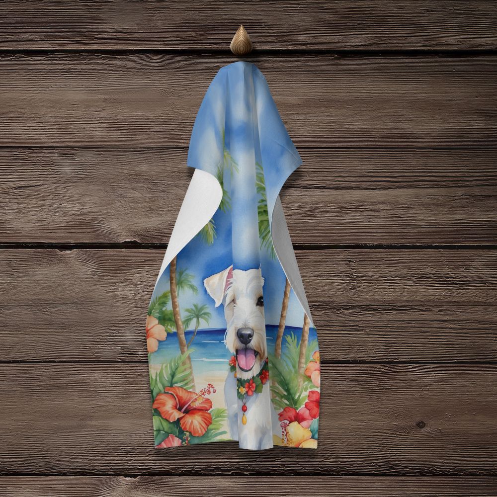 Sealyham Terrier Luau Decorative Kitchen Towel