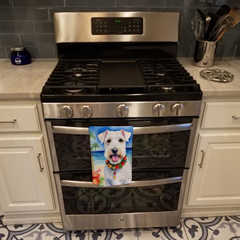 Sealyham Terrier Luau Decorative Kitchen Towel