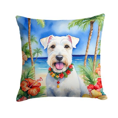 Sealyham Terrier Luau Decorative Throw Pillow