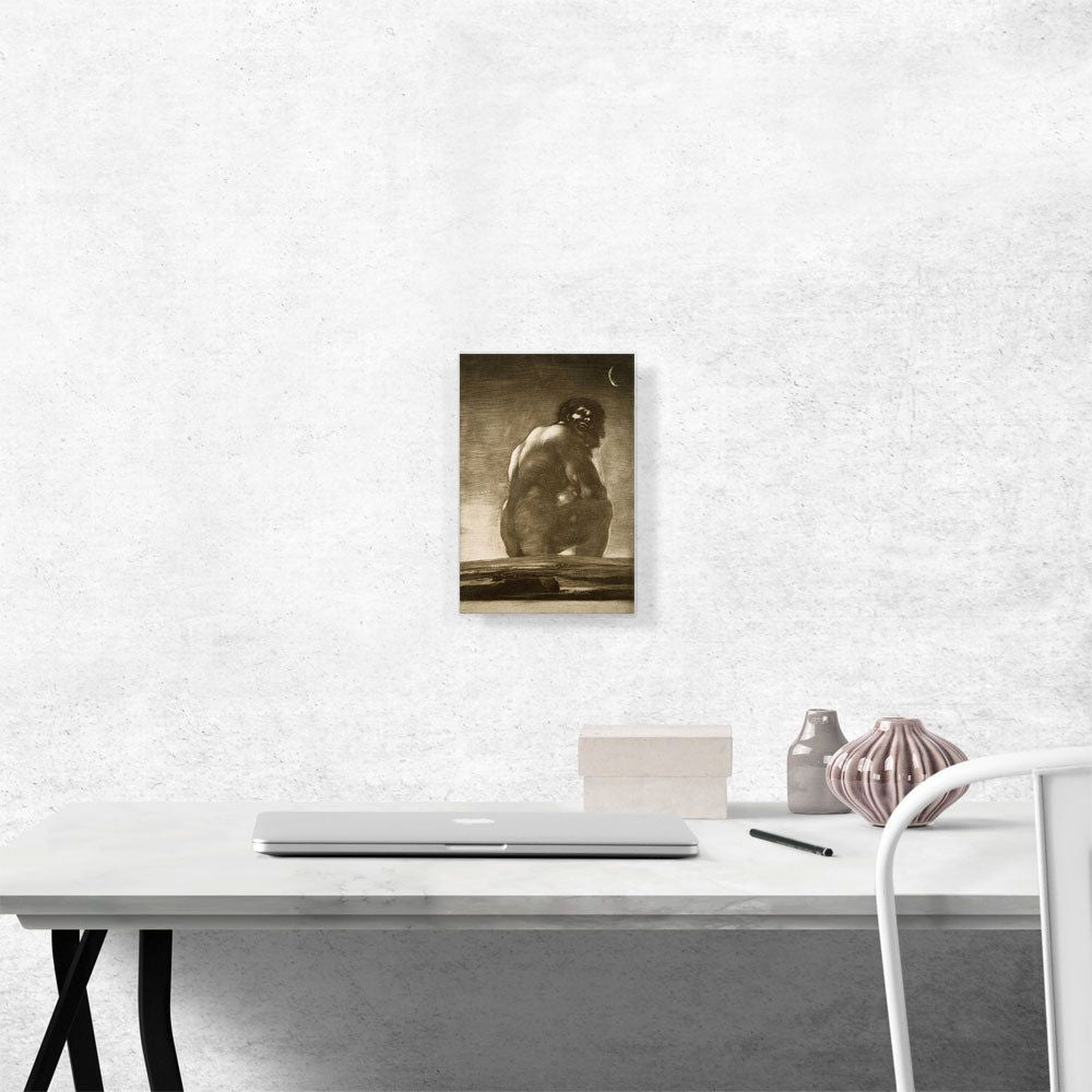Seated Giant 1818 Canvas Wall Art - Premium Decor