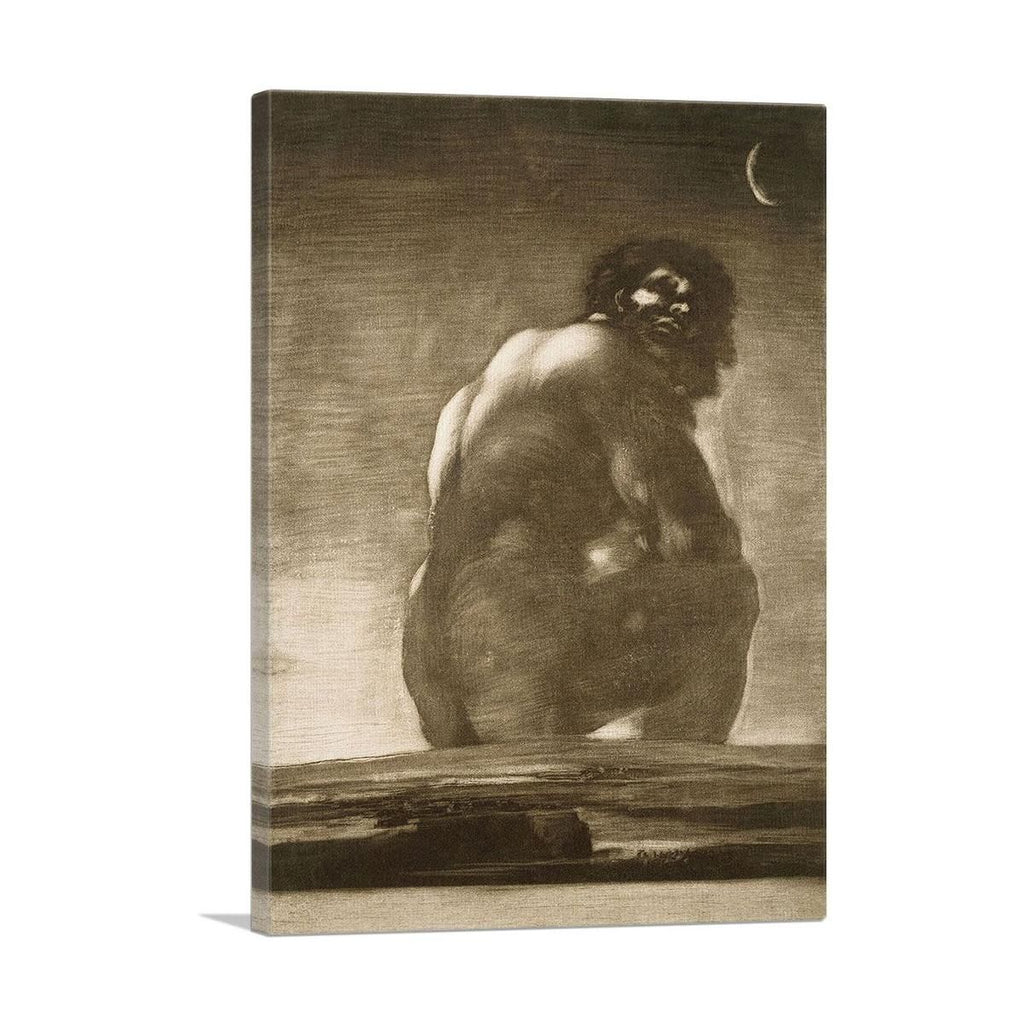 Seated Giant 1818 Canvas Wall Art - Premium Decor