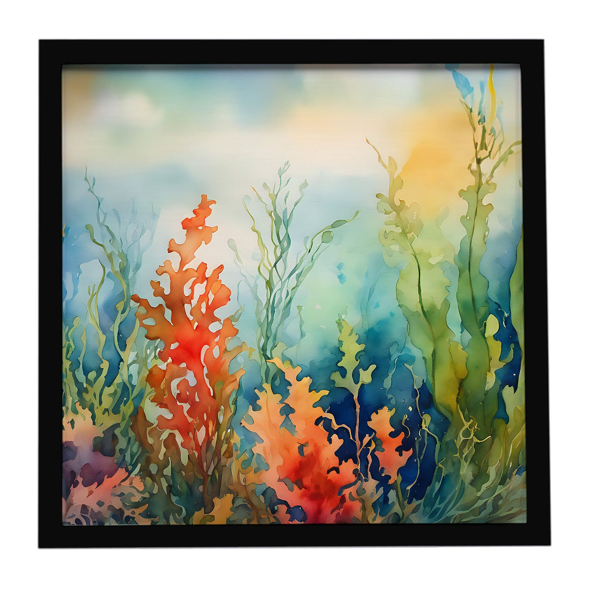 Seaweed Artwork in a Sleek Framed Print