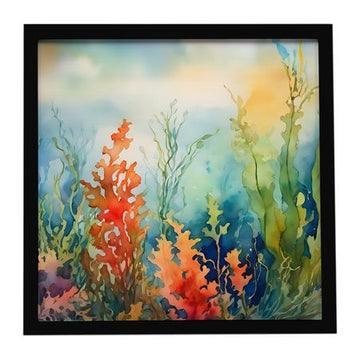 Seaweed Artwork in a Sleek Framed Print