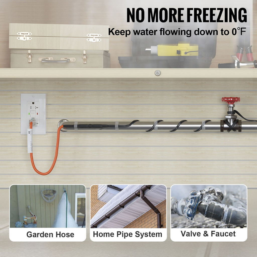 Self-Regulating Pipe Heating Cable for Freeze Protection