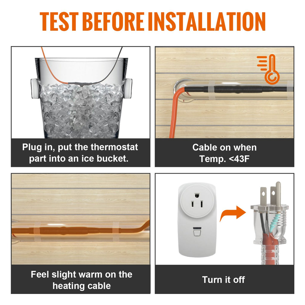 Self-Regulating Pipe Heating Cable for Freeze Protection