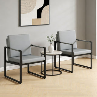Set of 2 Mid Century Modern Single Sofa Chairs with Cushions Adjustable for Living Rooms, Home