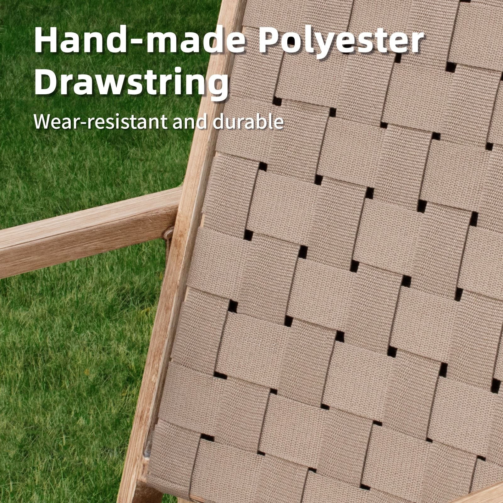 Wood-Grain Patio Chairs for Flexible Outdoor Dining