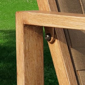 Wood-Grain Patio Chairs for Flexible Outdoor Dining