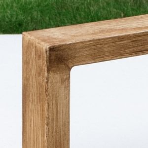 Wood-Grain Patio Chairs for Flexible Outdoor Dining