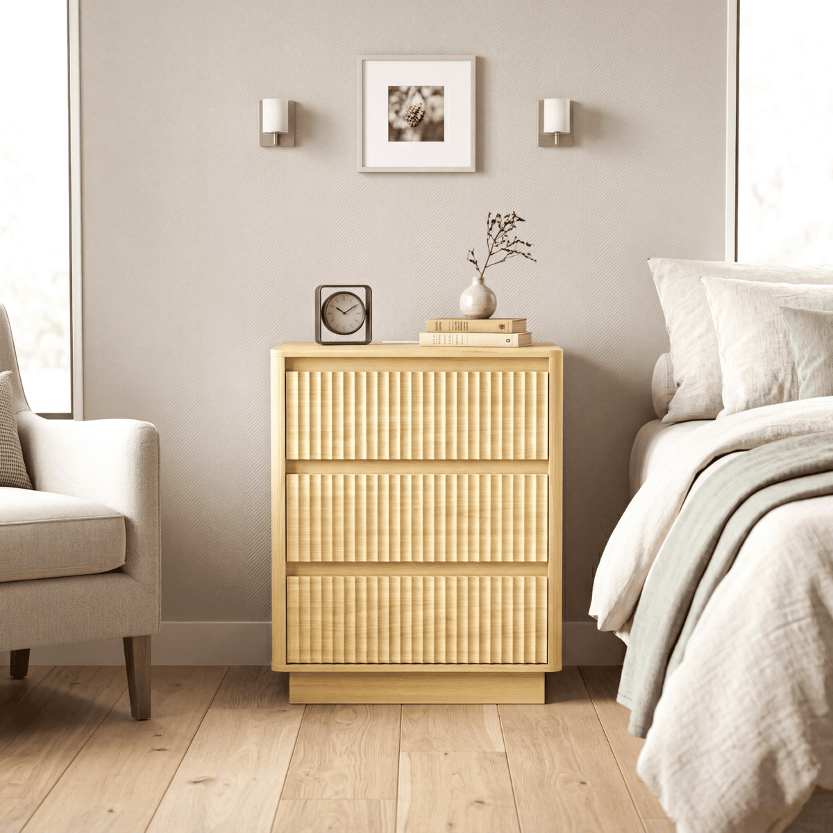 Modern Charging End Tables with Drawers