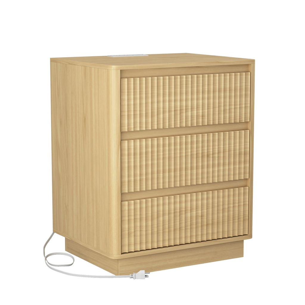 Modern Charging End Tables with Drawers