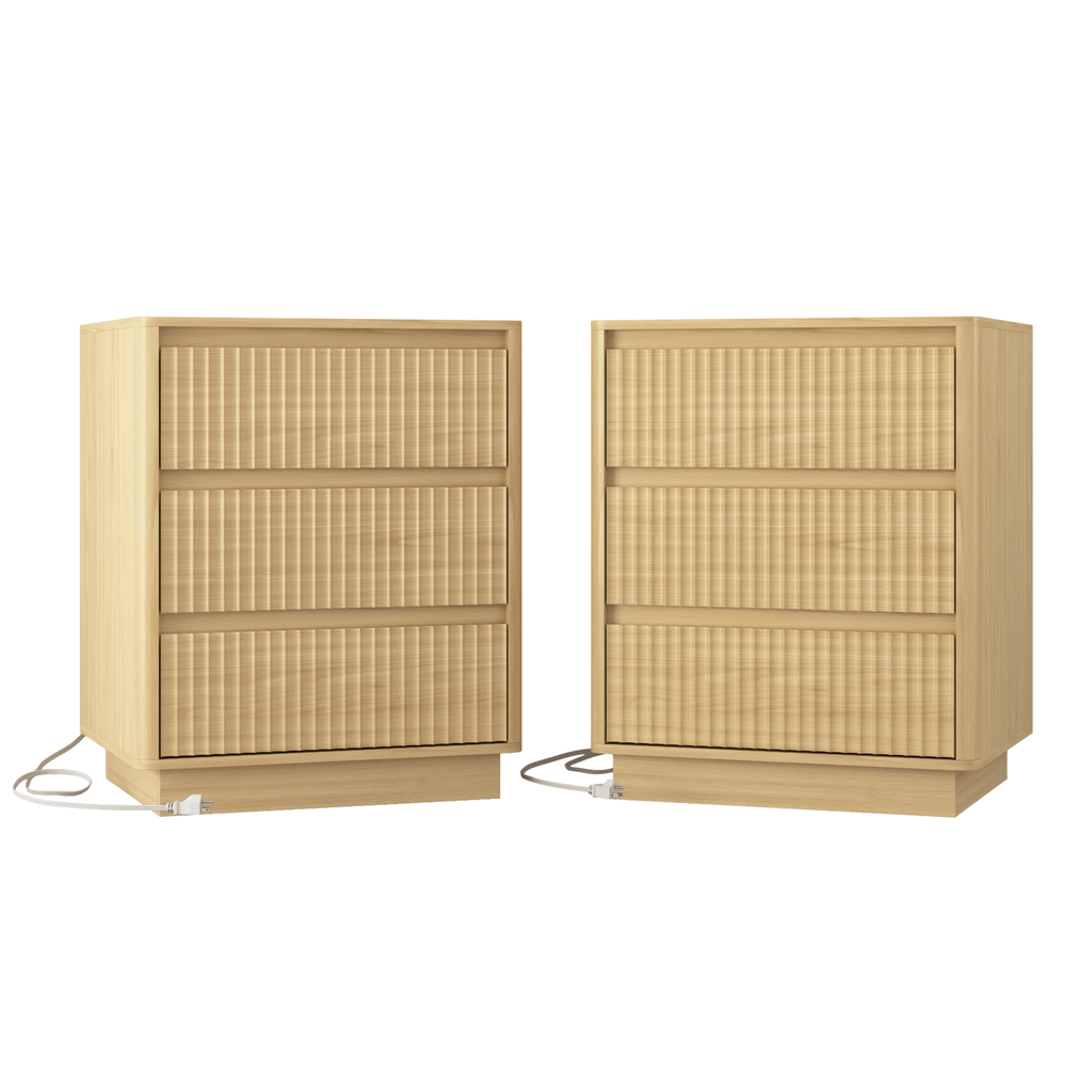Modern Charging End Tables with Drawers