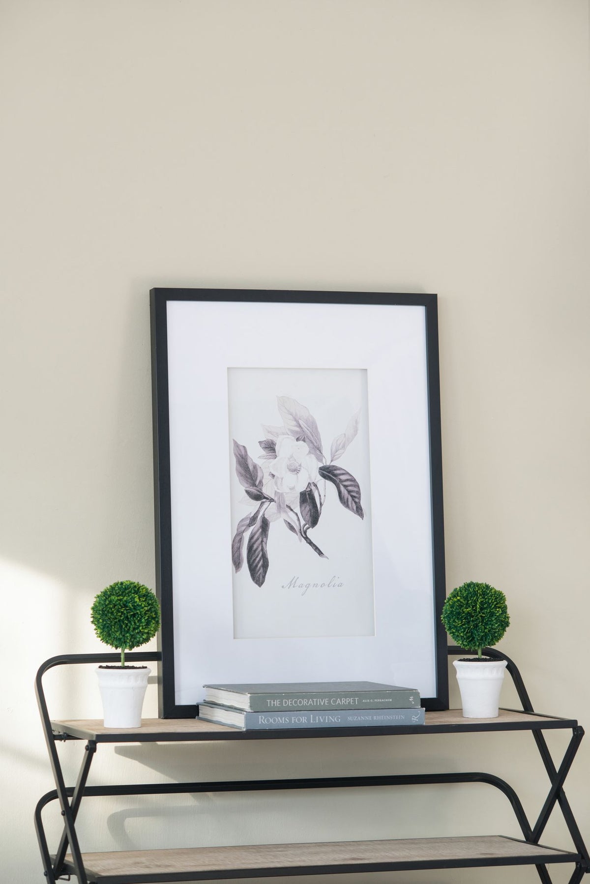 Four-Piece Black-and-White Botanical Wall Art Set