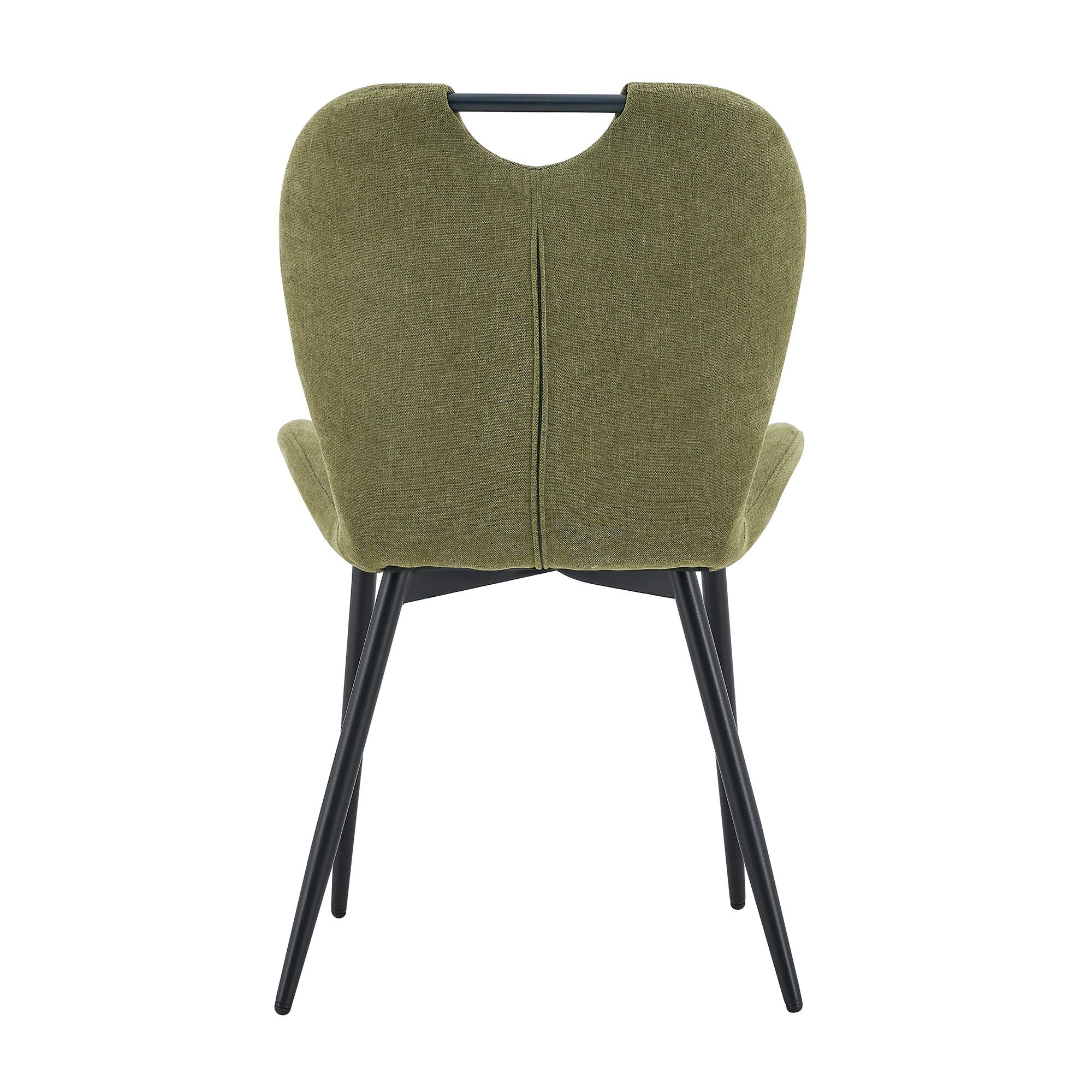 Olive Green Cushioned Dining Chair Set