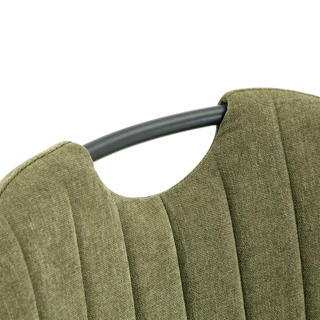 Olive Green Cushioned Dining Chair Set