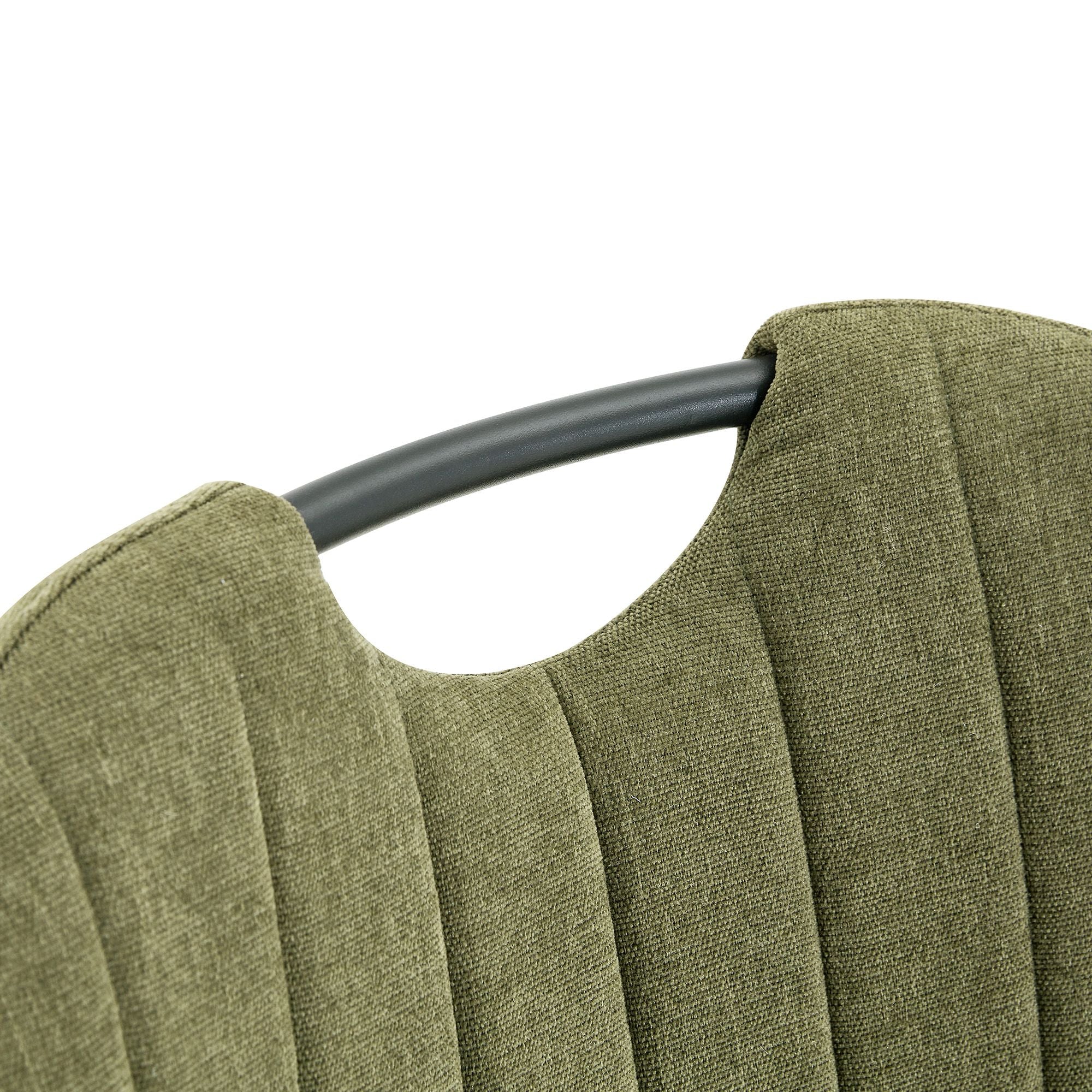 Olive Green Cushioned Dining Chair Set