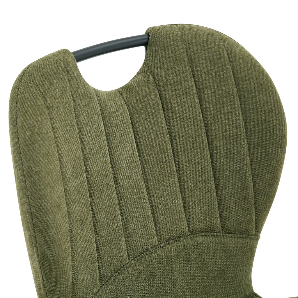 Olive Green Cushioned Dining Chair Set