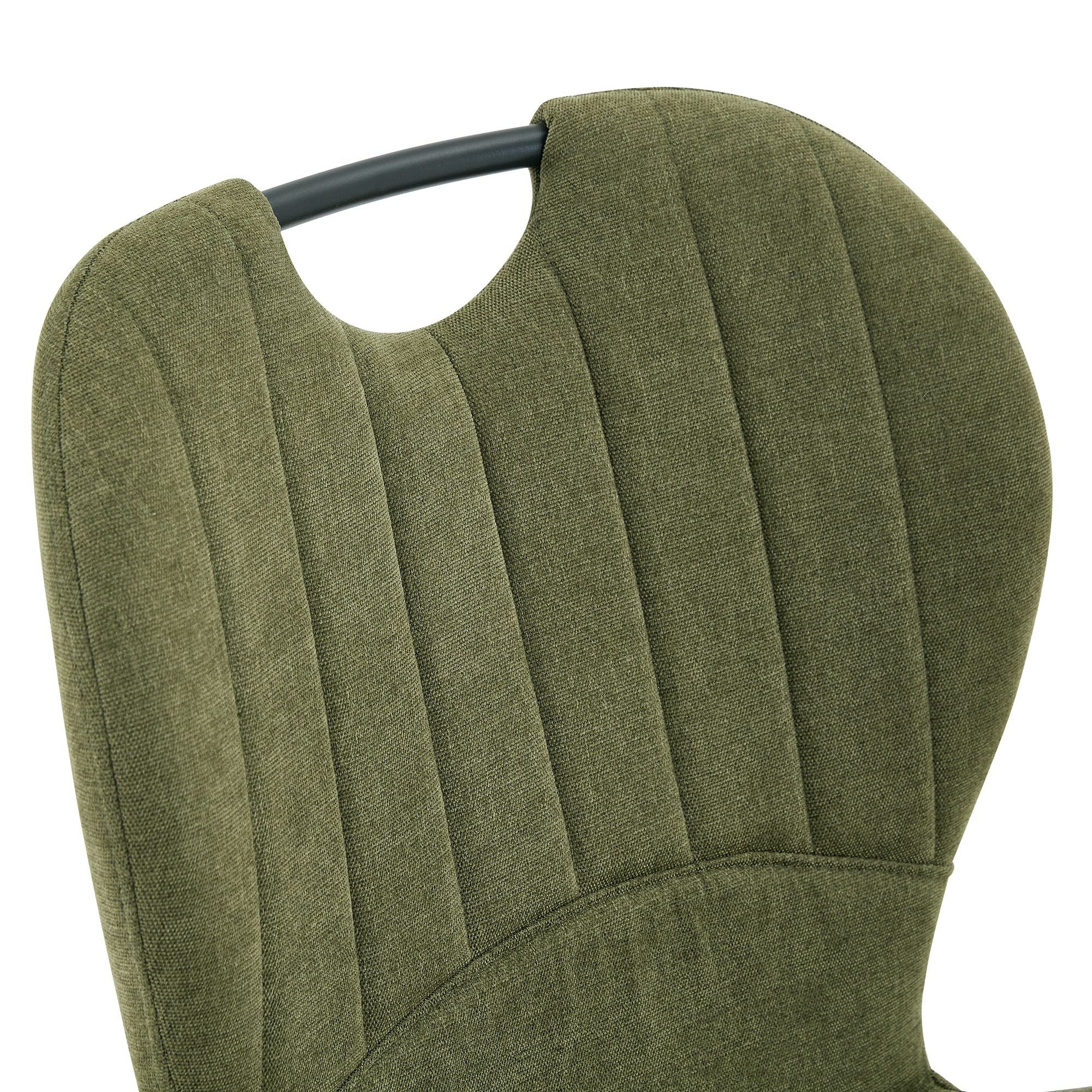 Olive Green Cushioned Dining Chair Set