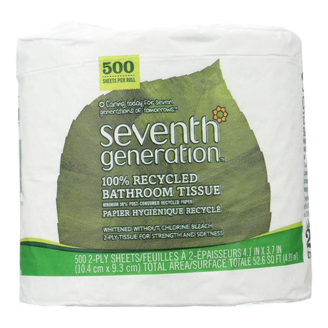 Seventh Generation 500-Sheet 2-Ply Bathroom Tissue – Case of 60