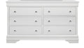 Metallic White Crocodile-Textured Dresser