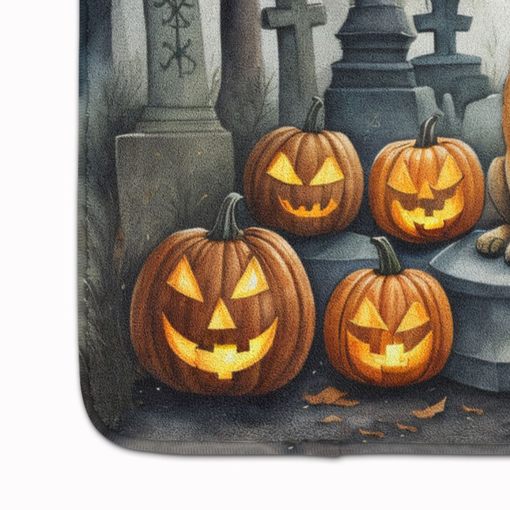 Spooky Shar Pei Halloween Kitchen and Bath Mat