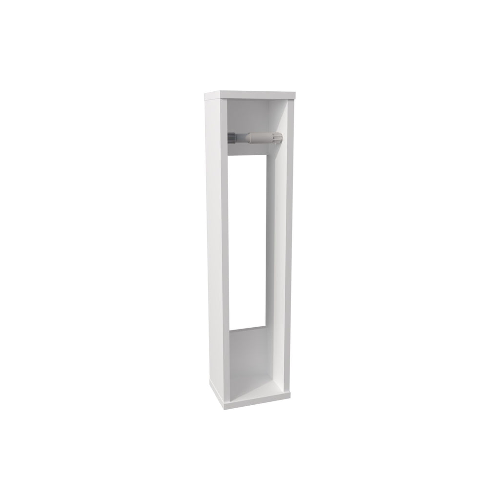 Minimalist White Wall-Mounted Bathroom Shelf