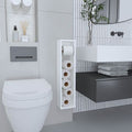 Minimalist White Wall-Mounted Bathroom Shelf