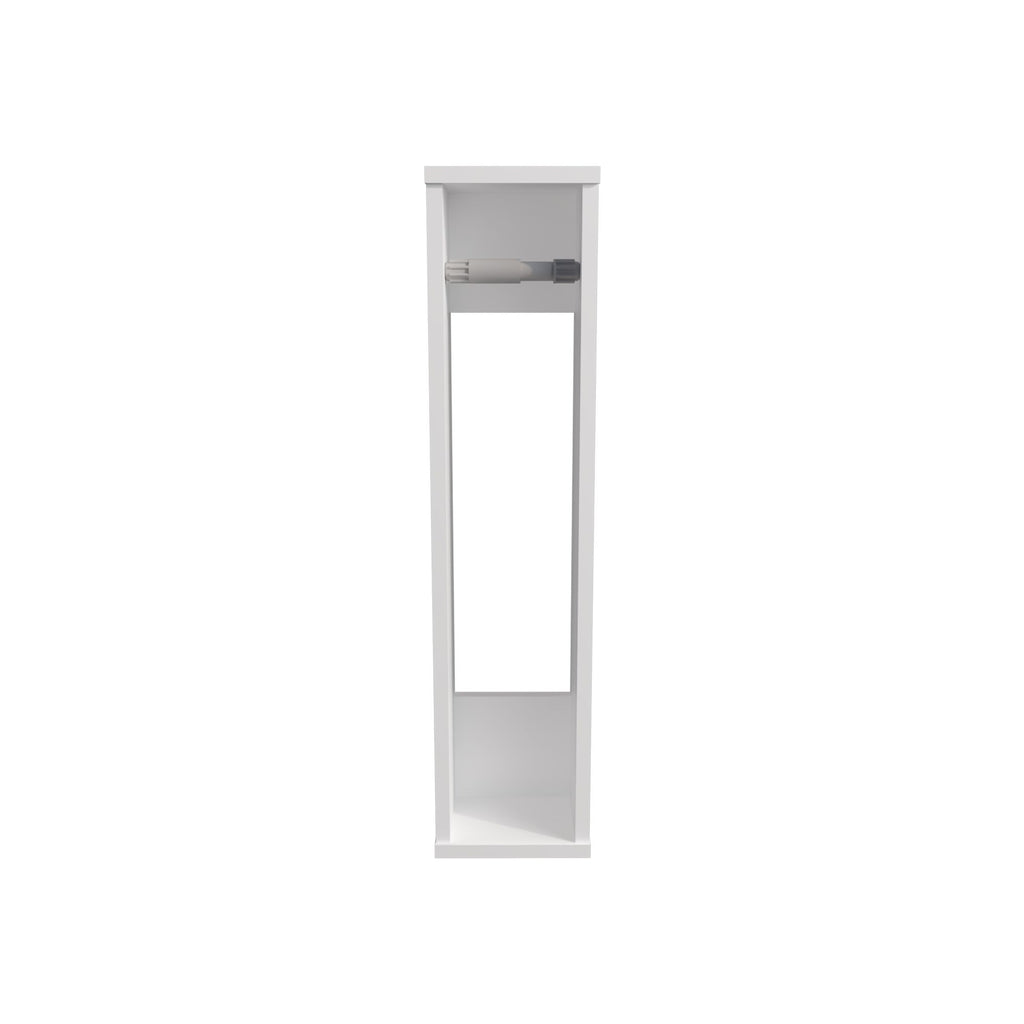 Minimalist White Wall-Mounted Bathroom Shelf