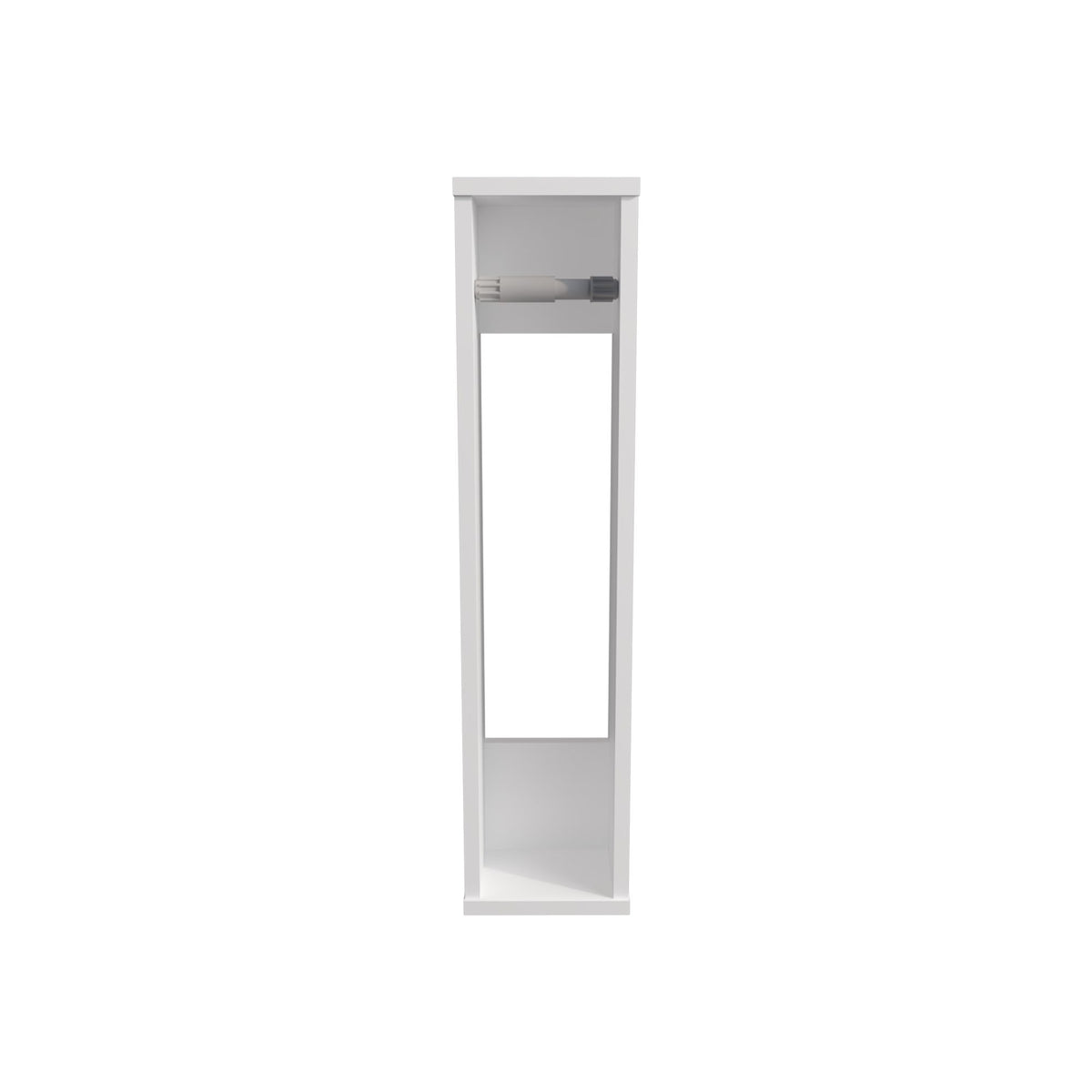 Minimalist White Wall-Mounted Bathroom Shelf