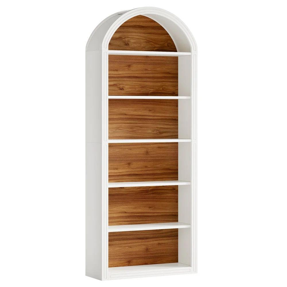 Two-Tone Eight-Tier Tall Bookshelf