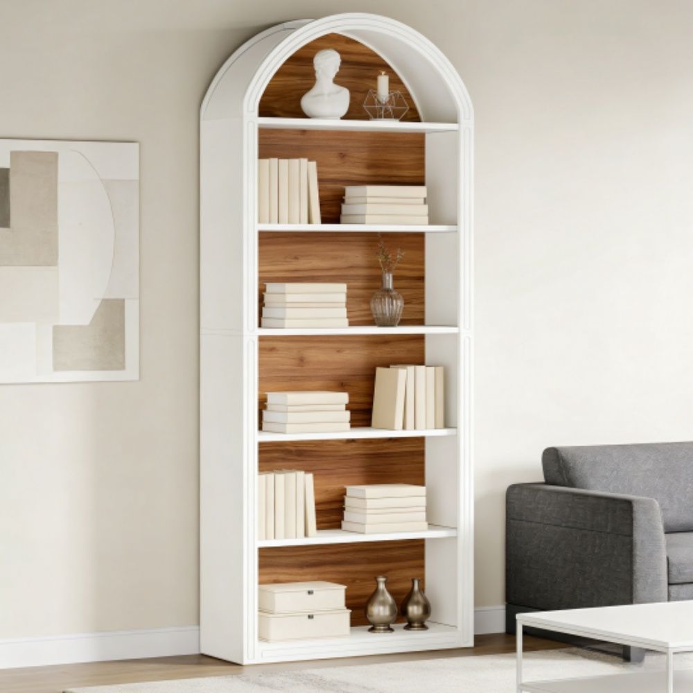 Two-Tone Eight-Tier Tall Bookshelf