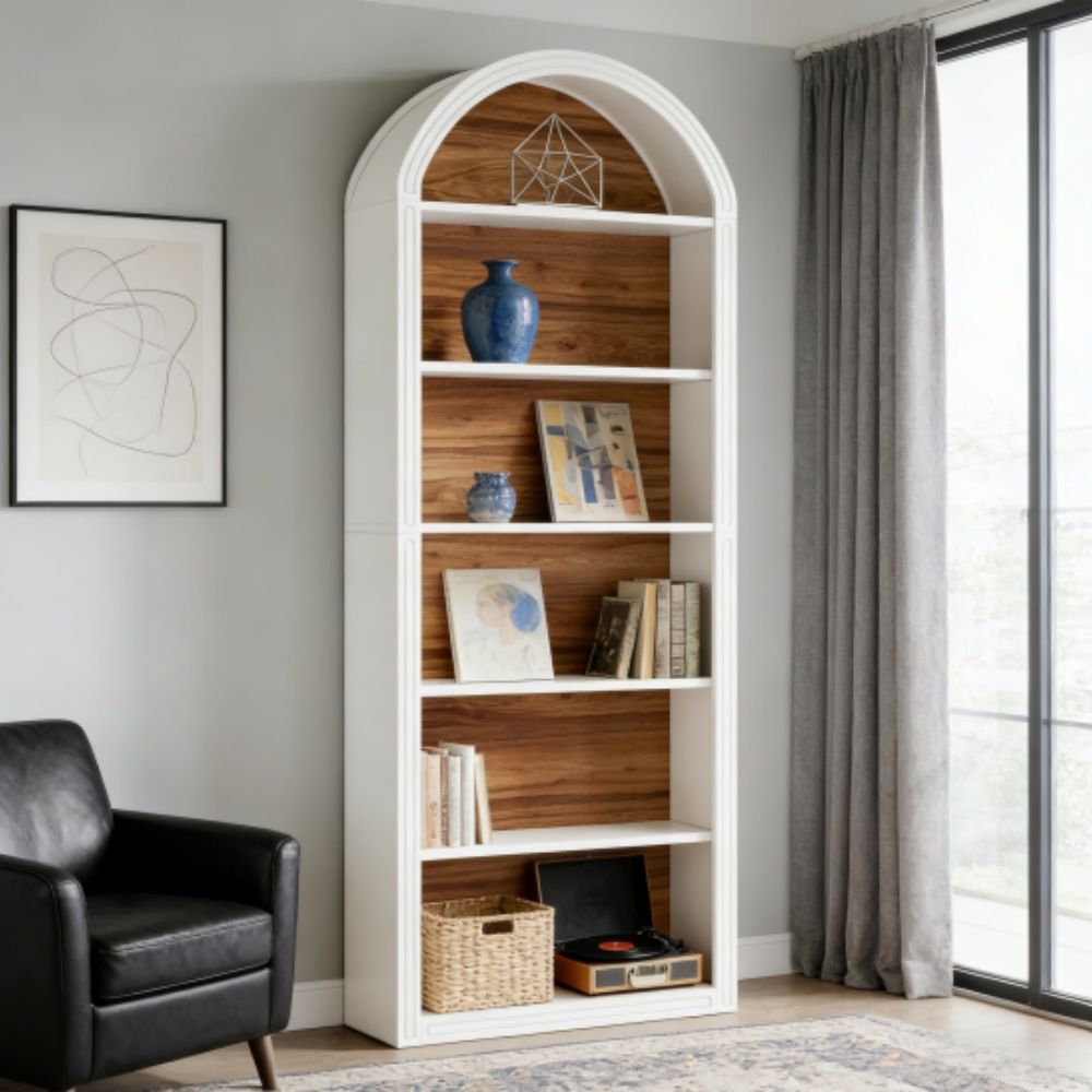 Two-Tone Eight-Tier Tall Bookshelf
