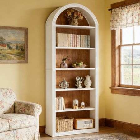 Two-Tone Eight-Tier Tall Bookshelf