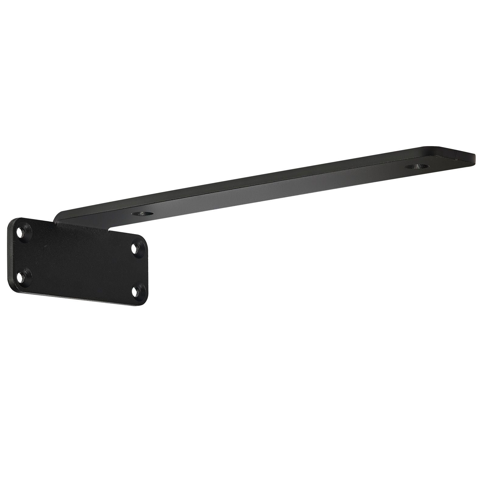 practical Floating Shelf Brackets, Capacity, Matte Black, 6-Pack
