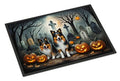 Sheltie Spooky Halloween Entryway Doormat