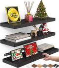 Set of Three Rustic Wall Shelves for Bathroom, Bedroom, Living Room, and Kitchen