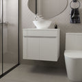 Sheridan White Bathroom Vanity with Sink and Concealed Storage