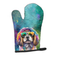 Shih Tzu Hippie Dawg Quilted Oven Mitt