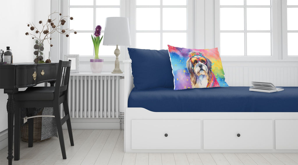 Shih Tzu Hippie Dawg Decorative Pillowcase