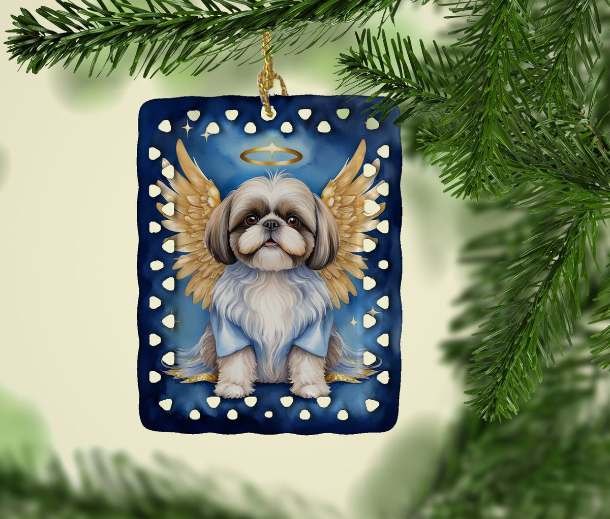 Shih Tzu My Angel Christmas Keepsake Ornament