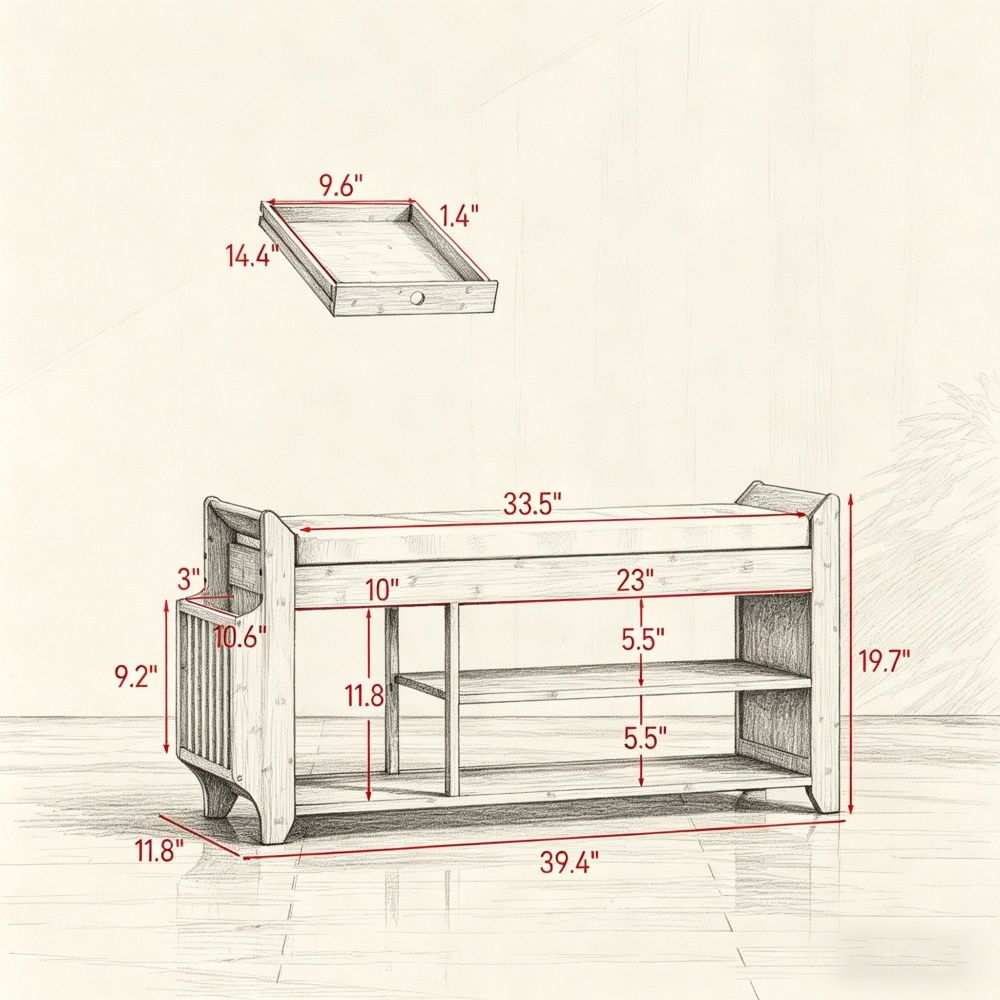 Shoe Bench for Hallway