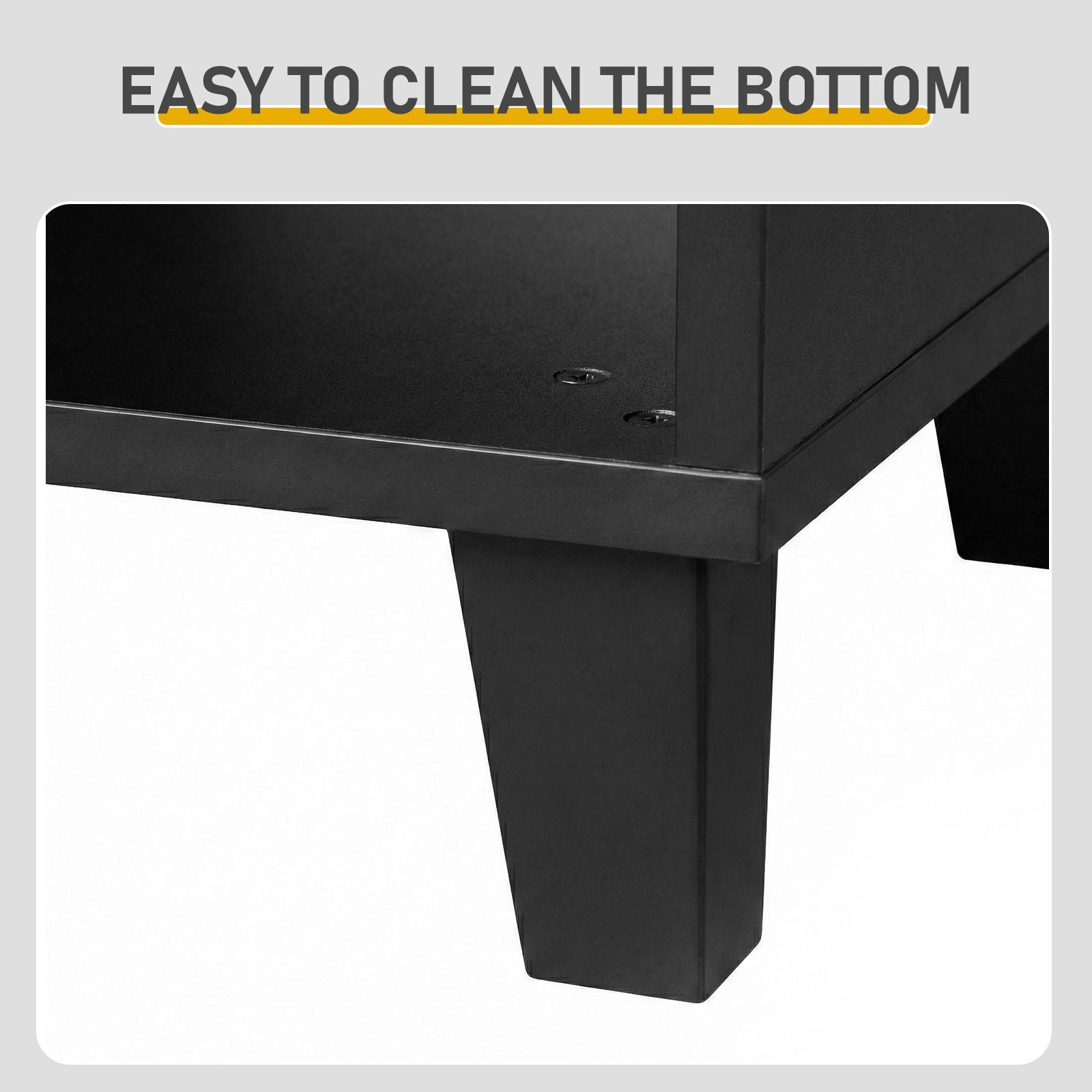 Black Shoe Cabinet with 2 Doors and 5 Open Compartments