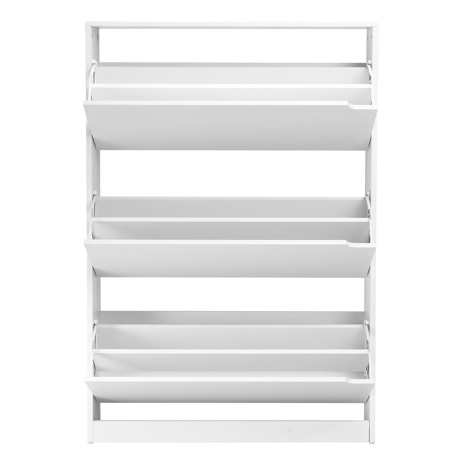 Modern Shoe Cabinet with 3 Flip Drawers for Entryway