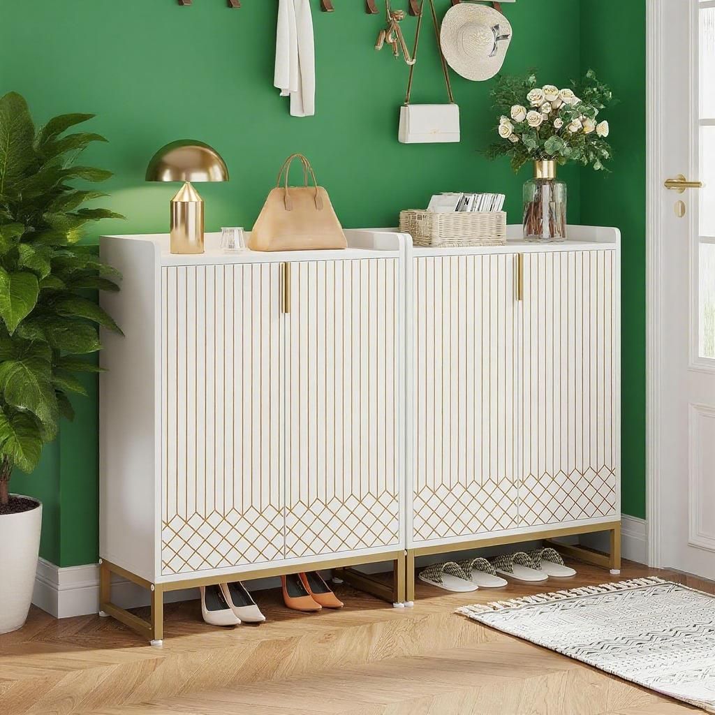 Sleek Shoe Cabinet with Ample Storage
