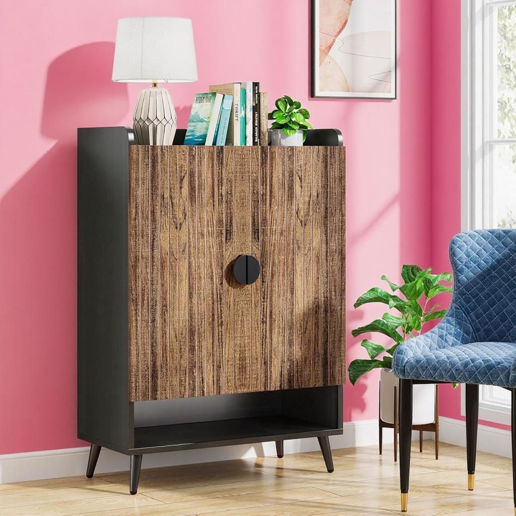 Elegant 7-Tier Shoe Cabinet with Adjustable Shelving