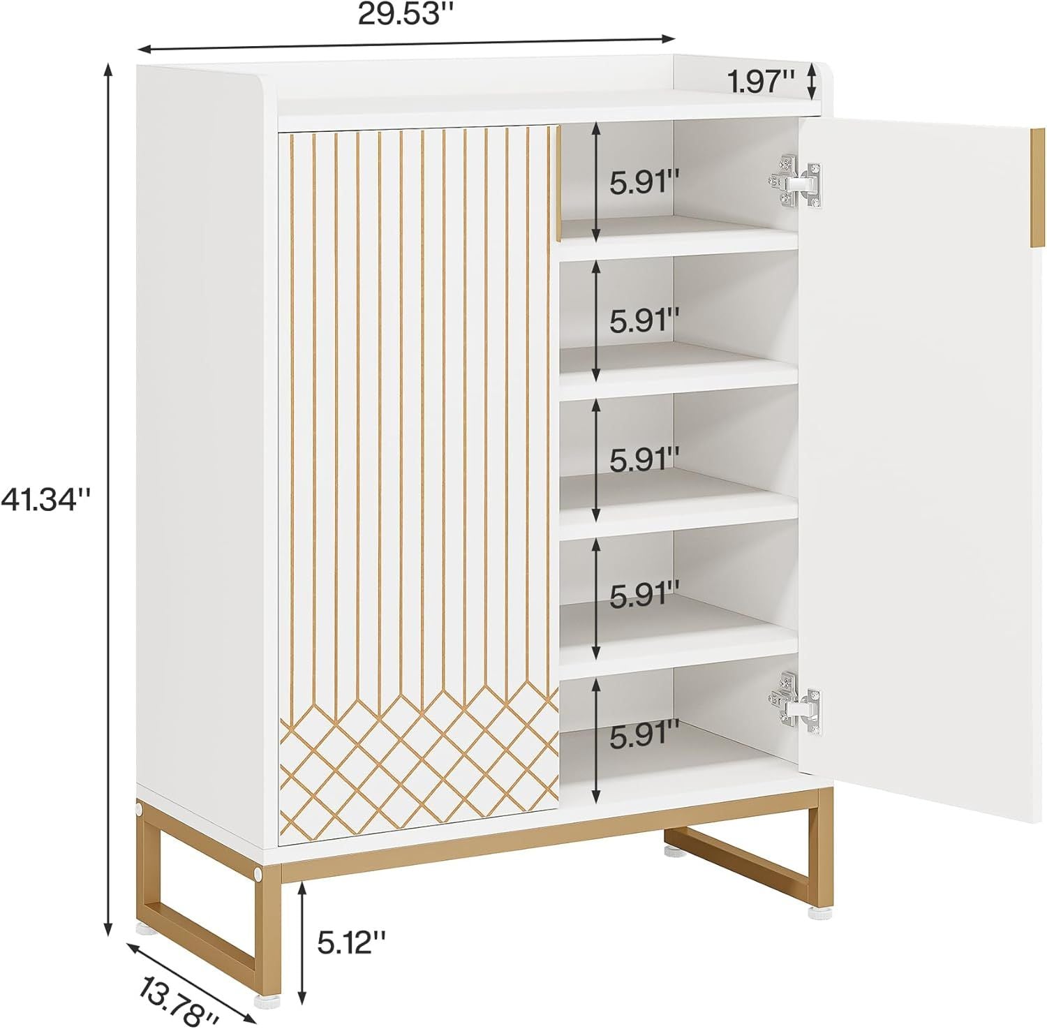 Sleek Shoe Cabinet with Ample Storage