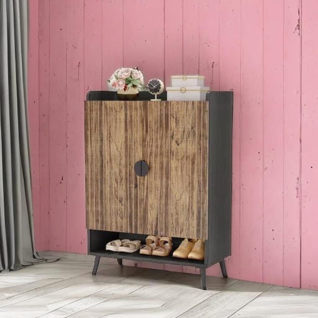 Elegant 7-Tier Shoe Cabinet with Adjustable Shelving