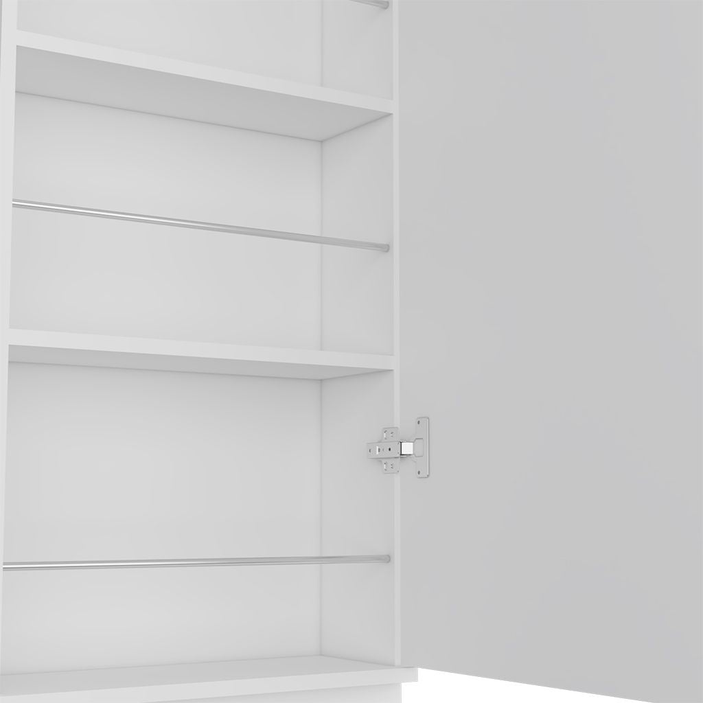 Chimg Mirrored Five-Shelf Shoe Cabinet