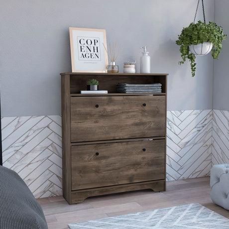 Shoe Rack Dublin: One Open Shelf & Two Extendable Cabinets