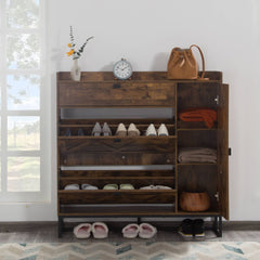 Slim Shoe Cabinet for Narrow Spaces